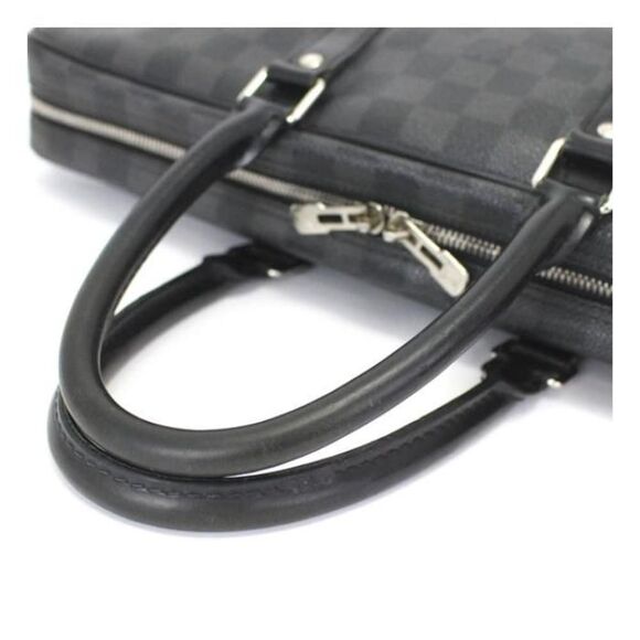 Louis Vuitton Porte Document Voyage Briefcase Business Bag Damier Graphite - Picture 2 of 7